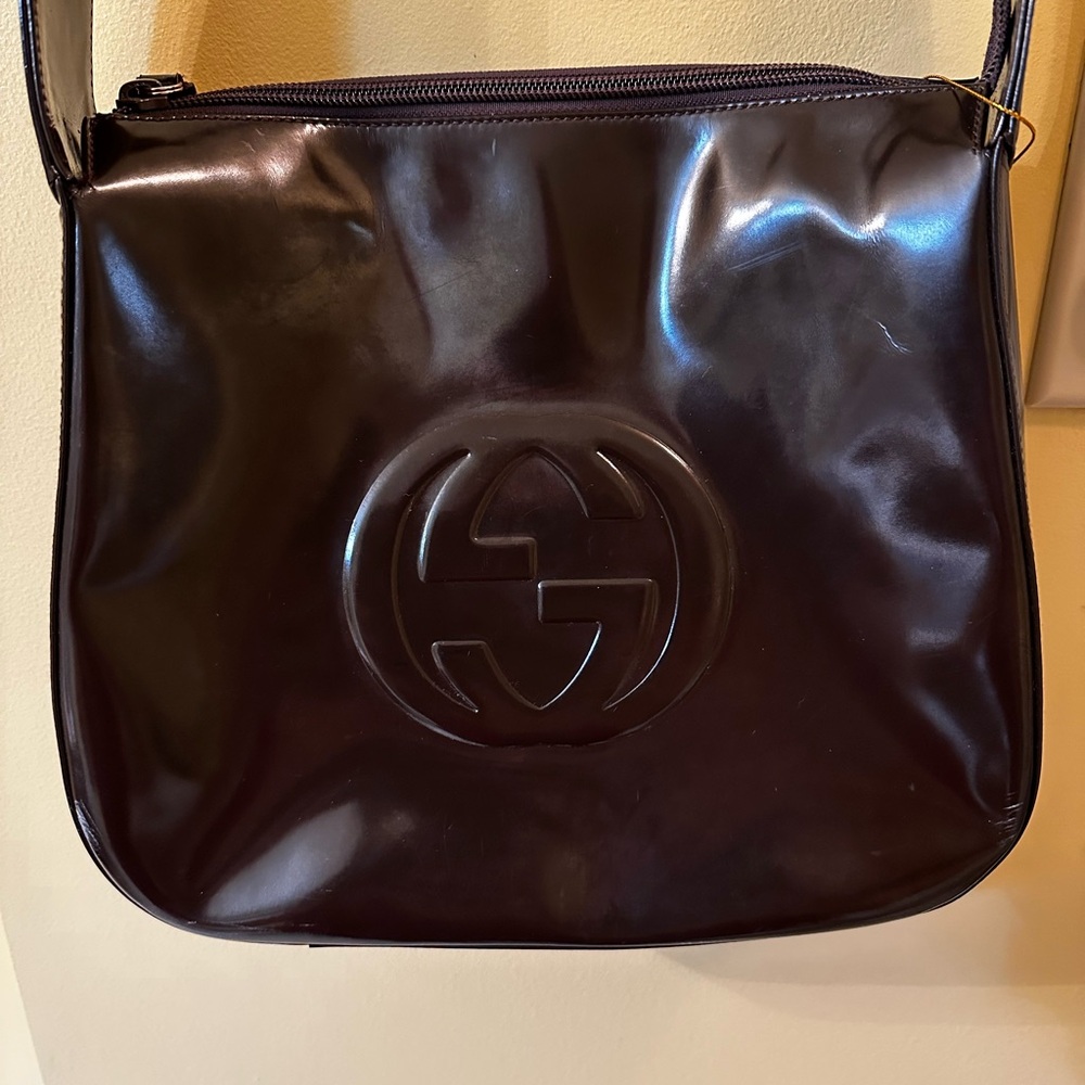 Gucci Glossy Brown Bag